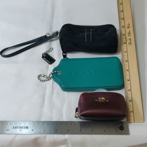 Coach mini coin bag wristlet I'd card holder